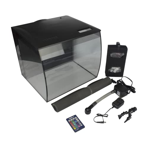 Fluval Flex Aquarium Kit, Black, 9 Gallon