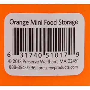 Preserve Food Storage Container - Round - Mini - Orange - 8 oz - 1 Count