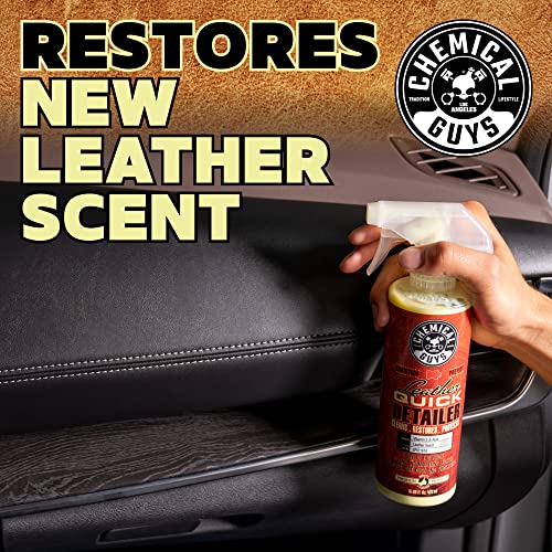 Chemical Guys SPI21616 Leather Quick Detailer for Car Interiors, Furniture, Apparel, Shoes, Sneakers, Boots, and More (Works on Natural, Synthetic, Pleather, Faux Leather and More), 16 fl oz