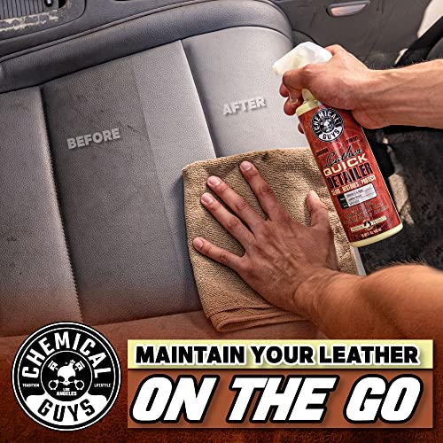 Chemical Guys SPI21616 Leather Quick Detailer for Car Interiors, Furniture, Apparel, Shoes, Sneakers, Boots, and More (Works on Natural, Synthetic, Pleather, Faux Leather and More), 16 fl oz