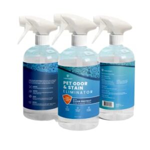 Apply Guard Professional Strength Pet Stain And Odor Eliminator for Dogs, Cats, and All Pets- Instantly Neutralize and Sanitize Tough Pet Odors and Pet Urine Stains 16oz. Cat Pee Odor Destroyer.