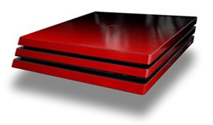 wraptorskinz ps4 pro skin smooth fades red black - decal style skin wrap fits sony playstation 4 pro console