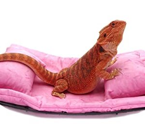 Chaise Lounge for Bearded Dragons, Pink Batik Fabric