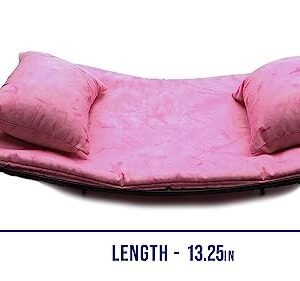 Chaise Lounge for Bearded Dragons, Pink Batik Fabric