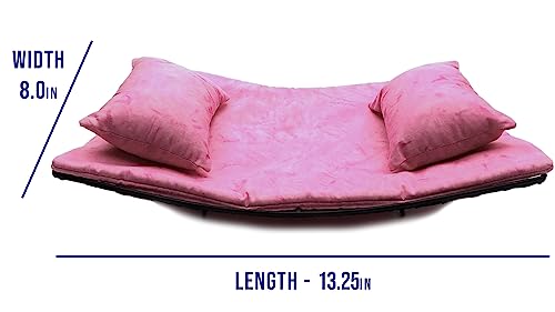 Chaise Lounge for Bearded Dragons, Pink Batik Fabric