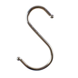 Super Z Outlet S Hooks 3" Heavy-Duty Stainless Steel Kitchen Hooks for Hanging Pans Pots Bags Towels Clothing (12 Pack)