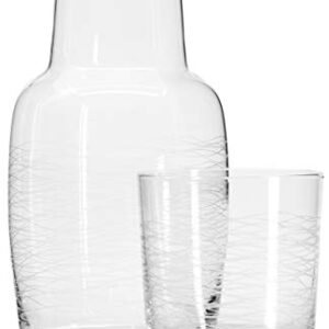 Bedside and Guestroom Night Water Carafe Beverage Set (28 Ounce)