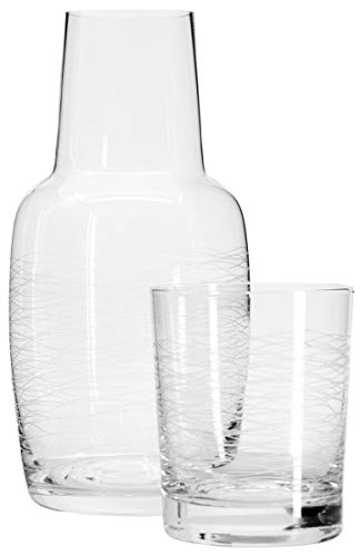 Bedside and Guestroom Night Water Carafe Beverage Set (28 Ounce)