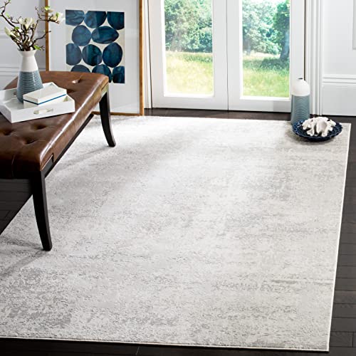 SAFAVIEH Princeton Collection Area Rug - 8' x 10', Beige & Grey, Vintage Distressed Design, Non-Shedding & Easy Care, Ideal for High Traffic Areas in Living Room, Bedroom (PRN716A)