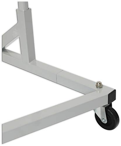 Simple Houseware Industrial Grade Z-Base Garment Rack, 400lb Load with 62in extra long bar