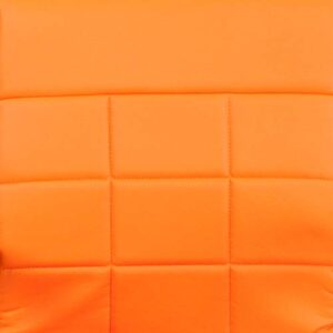 Flash Furniture Vivian Mid-Back Orange Vinyl Executive Swivel Office Chair with Chrome Base and Arms