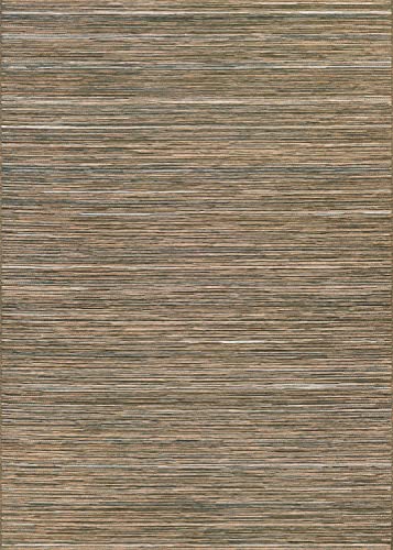 Couristan Cape Hinsdale Indoor/Outdoor Area Rug, 3'11" x 5'6", Brown-Ivory