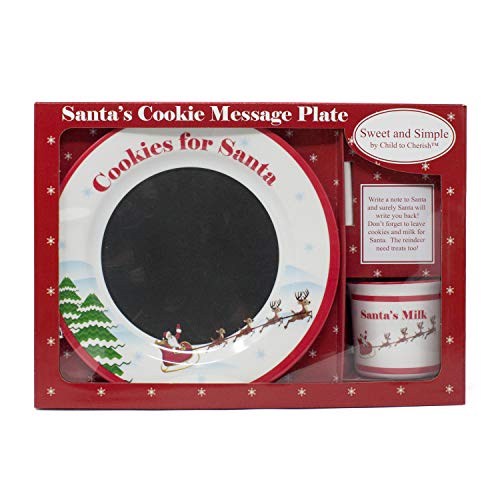 Sweet & Simple Santa's Cookie Message Plate