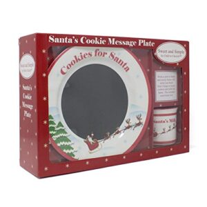 Sweet & Simple Santa's Cookie Message Plate