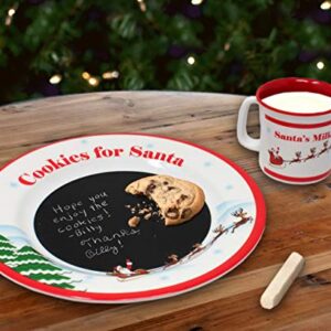 Sweet & Simple Santa's Cookie Message Plate