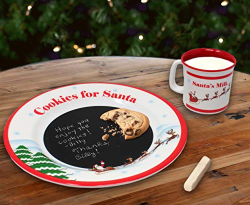 Sweet & Simple Santa's Cookie Message Plate