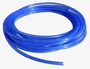 maple syrup tree tapping tubing line – 50 feet - 5/16 inch vacuum line hose – can use with drop line tubes set-up – semi stiff blue – 15 year (50 foot length)