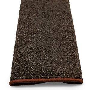 Camco 42949 RV Step Rug ( Premium Radius Wrap Around Step Rug, Turf Material (22" Wide) - Brown)