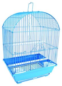 yml a1104blu round top style small parakeet cage, 11 x 9 x 16