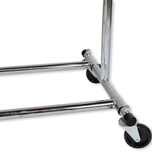 Simple Houseware Heavy Duty Clothing Garment Rack, Chrome