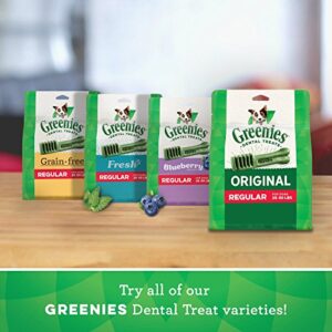 GREENIES Grain Free Petite Natural Dog Dental Care Chews Oral Health Dog Treats, 36 oz. Pack (60 Treats)