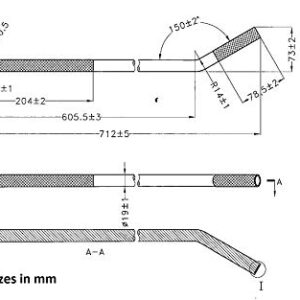 Mytee Products 28" Standard Winch Bar for Flatbed Trailer - Chrome Polished Steel Winch Bar with Non-Slip Handle - Strap Binder Bar for Flatbed Winches