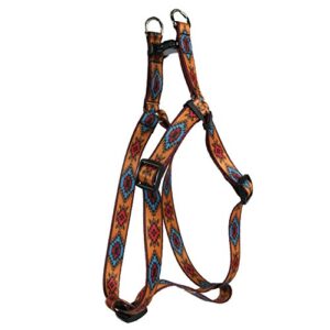 yellow dog design standard step-in harness, indian spirit orange, medium 15" - 25"