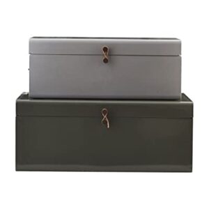 House Doctor Cj0700 Storage Metal, Grey/Army