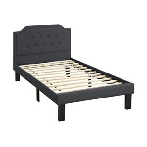 poundex pdex-f9347t bed, twin, black