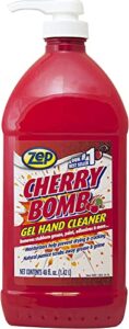 zep cherry bomb hand cleaner (ca) 48 ounce zucbhc48ca, red
