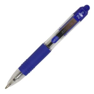 z-grip mini retractable ballpoint pen - blue - pack of 12