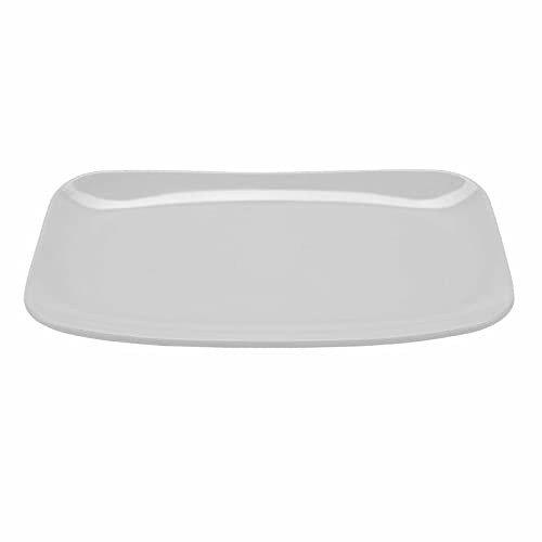 G.E.T. CS-6103-W-EC 11.25" x 7" White Break Resistant Rectangular Platter (Pack of 12)