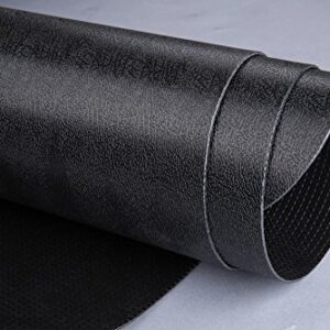 Office Chair Mat for Hardwood and Tile Floor with Lip, Black, Anti-Slip, Non-Curve, Under the Desk Mat Best for Rolling Chair and Computer Desk, 47x35 Non-Toxic and no BPA Plastic Protector