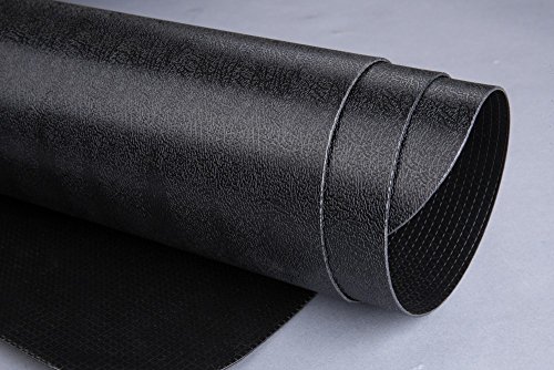 Office Chair Mat for Hardwood and Tile Floor with Lip, Black, Anti-Slip, Non-Curve, Under the Desk Mat Best for Rolling Chair and Computer Desk, 47x35 Non-Toxic and no BPA Plastic Protector