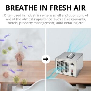 New Comfort Stainless Steel SS-700 Commercial Odor Removing Ozone Generator and Air Purifier Cleaner