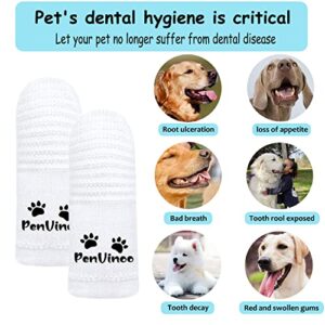 PenVinoo 360 ° Dog Toothbrush Pet Toothbrush 360 ° Finger Toothbrush Small to Large Dog