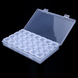 Jocestyle 28 Slots Plastic Storage Box Nail Art Rhinestone Tools Jewelry Display