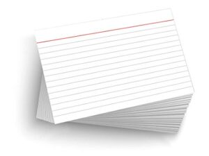 50 blank 4"x6" heavy duty 14pt ruled/lined postcards (index cards)