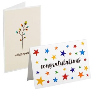 48-Pack Assorted All Occasion Greeting Cards with Envelopes, Box Set for Birthday, Thank You, Wedding, Graduation, Congrats, Blank Inside, 48 Assorted Designs (4x6 in)