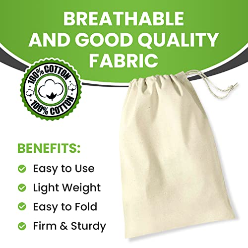 Cotton Laundry Bag Drawstring - 4 Pack, Extra Large Canvas Bags 24'' X 36'' inch - Machine Washable Cotton Fabric - Storage Sack for Dirty Clothes, Basket Liner, Hamper Bag, Liner Replacement, delicates, Sleeping Bag, Reusable Travel Dorm and Basket Closu