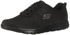 skechers women's ghenter srelt work shoe, black, 10 m us