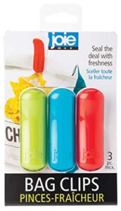 msc international 26569 joie bag clips assorted colors, rainbow, multicolor