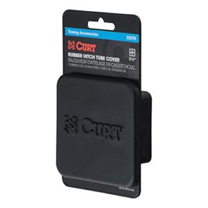 CURT 22278 Rubber Trailer Hitch Cover, Fits 2-1/2-Inch Receiver