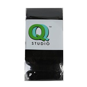 QQ Studio Clear/Colored Poly Zip Lock Bags w/Tear Notch 6.5x9cm (2.5x3.5") (Black)