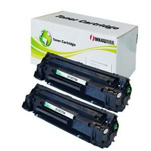 ink4work compatible toner cartridge replacement for hp cf279a 79a to use with laser pro m12a m12w mfp m26a m26nw printer (black, 2-pack)