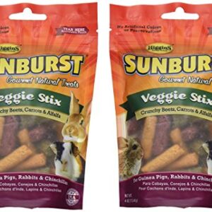 Higgins Sunburst Veggie Stix Gourmet Treats for Guinea Pigs, Rabbits & Chinchillas, 8 OZ