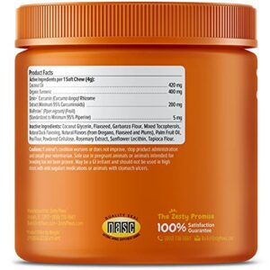 Zesty Paws Turmeric Curcumin for Dogs - for Hip & Joint Mobility Supports Canine Digestive Cardiovascular & Liver Health Coconut Oil for Skin Health with 95% Curcuminoids + BioPerine Duck, 90 Count