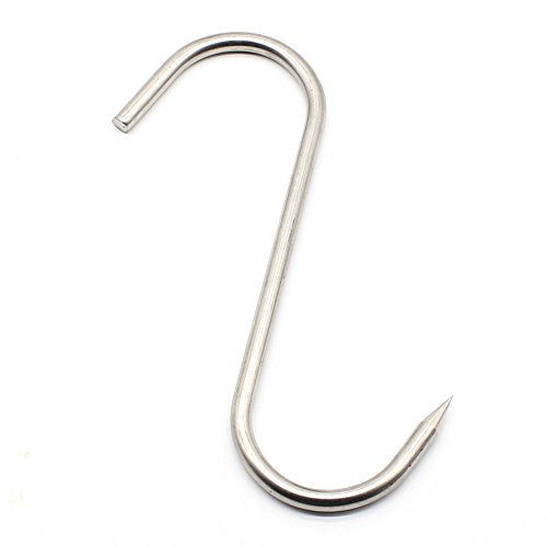 JarTc 304 Thick Stainless Steel S Type Meat Hook Very Solid (10mm/8")