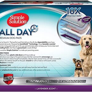 Simple Solution 6-Layer All Day Premium Dog Pads | Lavender Scent | 23 x 24 100 pads