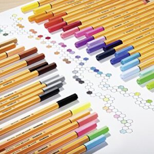 STABILO Point 88 Fineliner Pen - Assorted Colours (Pack of 50)